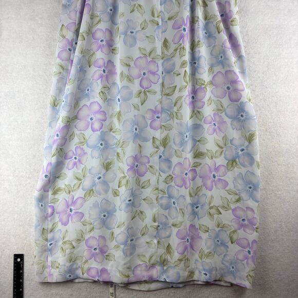 Vintage Joan Leslie Midi Skirt Women's 22W (40" Waist) Floral Feminine READ - Picture 7 of 11